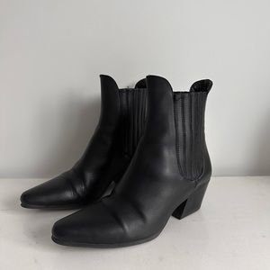 Zara Leather Ankle Boots